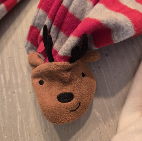 Carter's Christmas Baby Pajama Sleeper Lot Sz 3 Mos NWT - Picture 5 of 5